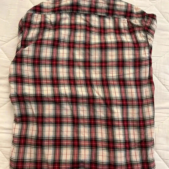 Men’s Gap Red Plaid Button Down Shirt Size Large - Picture 4 of 6